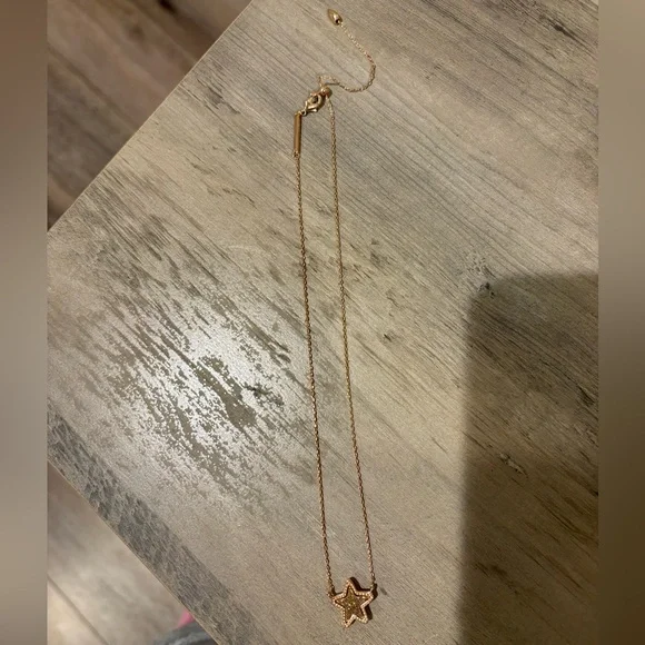 Kendra Scott Rose Gold Drusy Star Necklace - Picture 2 of 3